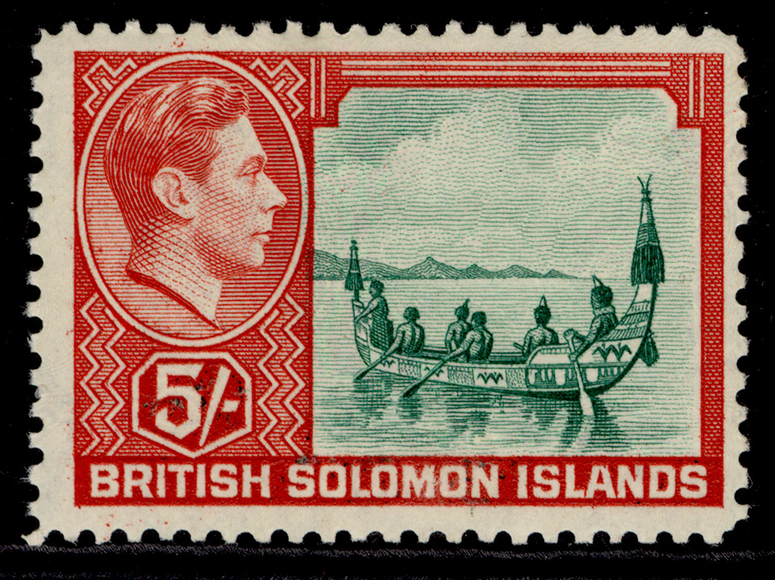 british-solomon-islands-gvi-sg71-5s-emerald-green-scarlet-lh-mint-cat-32