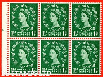 sg-572l-sb66-1d-green-an-unmounted-mint-cylinder-booklet-pane-of-6-b76293