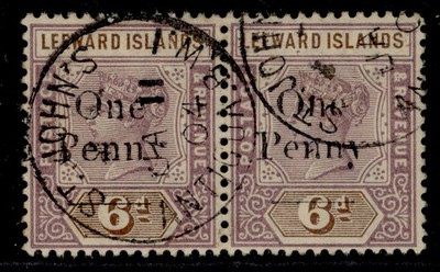 leeward-islands-edvii-sg18-1d-on-6d-dull-mauve-brown-used-cds-cat-42-pair