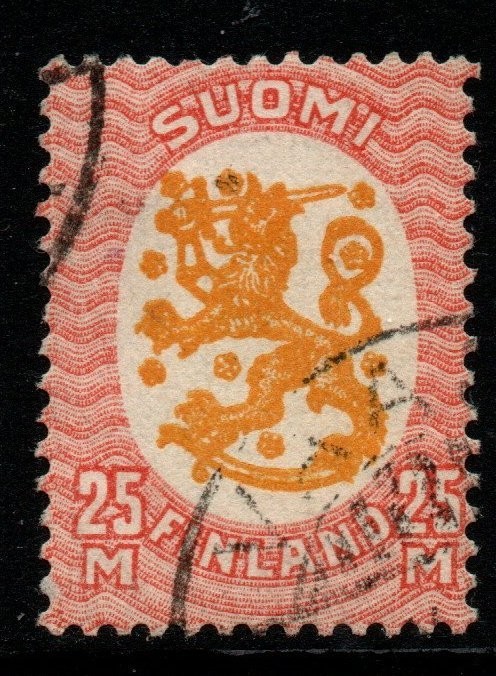 finland-sg213-1921-25m-orange-red-used