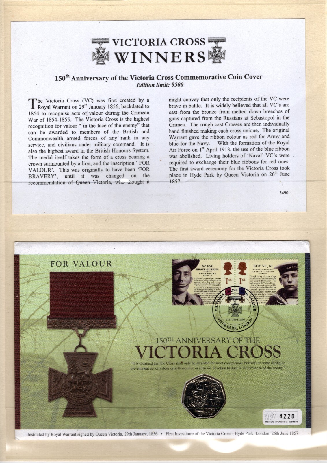 150th-anniversary-of-the-victoria-cross-50p-coin-stamps-first-day-cover