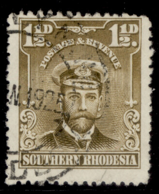southern-rhodesia-gv-sg3-1d-bistre-brown-fine-used