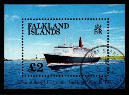 falkland-islands-sgms675-1993-visit-of-queen-elizabeth-ii-cruise-liner-fine-used