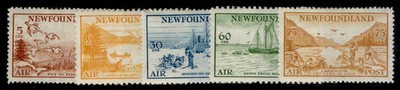 canada-newfoundland-gv-sg230-234-1933-air-set-m-mint-cat-170