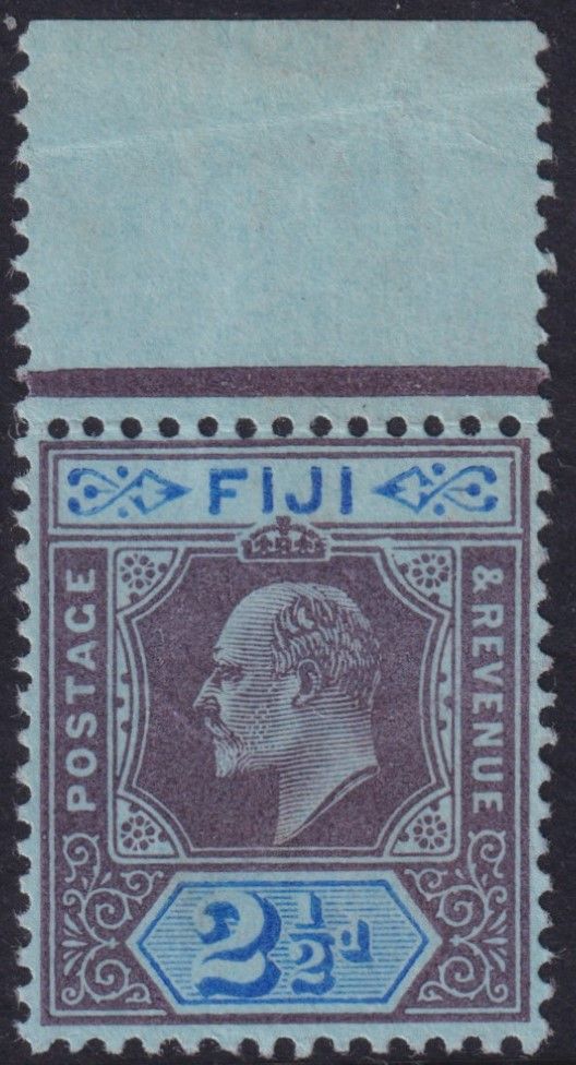 fiji-1903-2d-dull-purple-and-blue-blue-with-damaged-frame-and-crown-variety