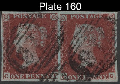 gb-1841-1d-red-plate-160-cf-cg-fu-pair-4-good-margins-sg8
