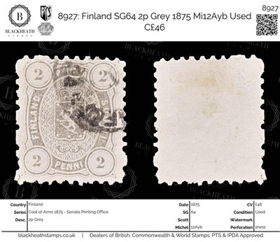 8927-finland-sg64-2p-grey-1875-mi12ayb-used-c46