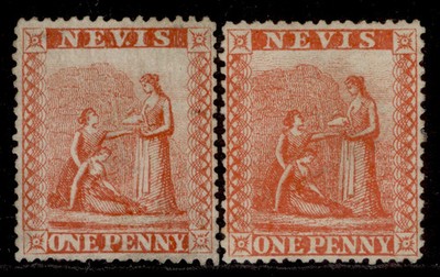 st-kitts-nevis-nevis-qv-sg9-10-1867-1d-shade-varieties-unused-cat-130