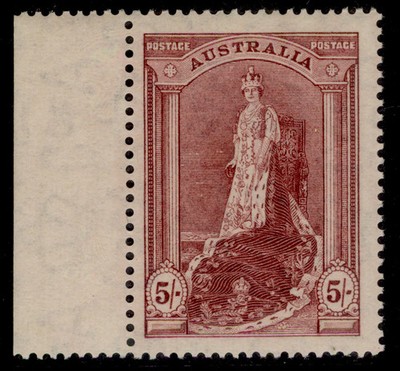 australia-gvi-sg176-5s-claret-thicker-paper-nh-mint-cat-28