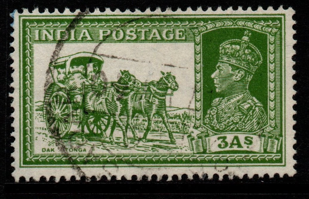 india-sg253-1937-3a-yellow-green-used