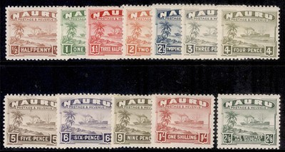 nauru-gv-sg26a-37a-1924-48-rough-surface-short-set-lh-mint-cat-85