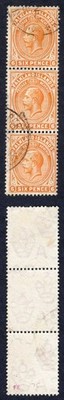 falkland-is-sg64b-6d-blown-orange-wmk-mult-ca-cat-135-pounds