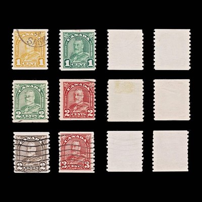 9580-canada-sg304-309-set-of-6-1930-sc-178-183-mi139d-144d-used-c55