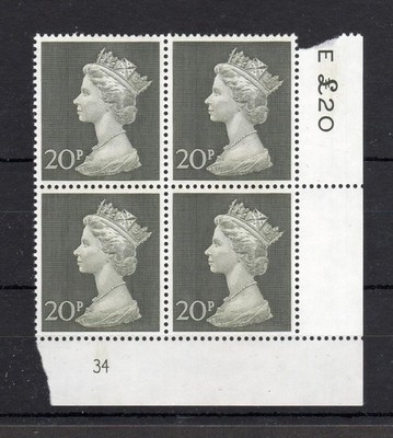 20p-machin-unmounted-mint-plate-34-block-cat-12