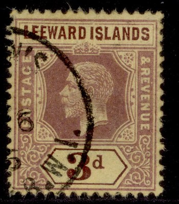 leeward-islands-gv-sg51d-3d-purple-orange-buff-reverse-fine-used-cat-40