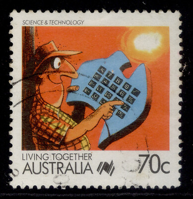 australia-qeii-sg1130-1988-70c-science-technology-fine-used