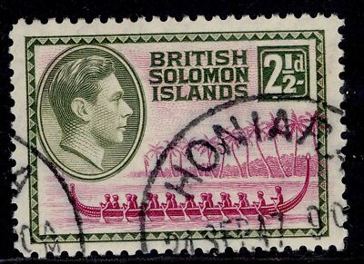 british-solomon-islands-gvi-sg67-6d-deep-violet-reddish-purple-fine-used