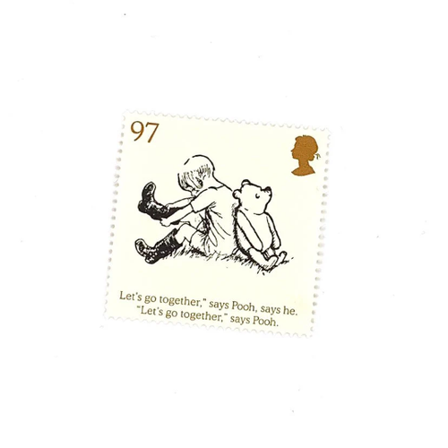 1-x-winnie-the-pooh-and-christopher-robin-unused-97p-gb-mint-mnh-postage-stamp