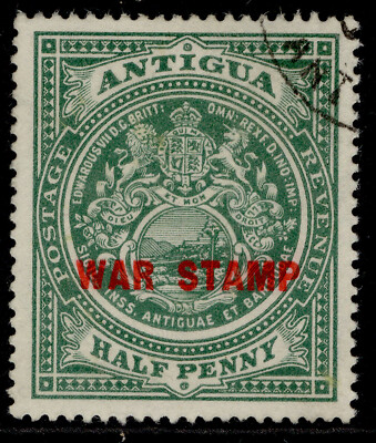 antigua-gv-sg53-d-green-war-stamp-fine-used