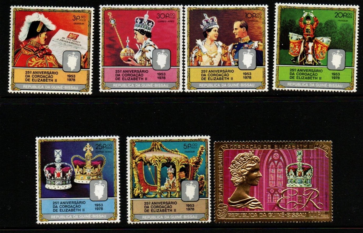 guinea-bissau-sg567-73-1978-coronation-of-queen-elizabeth-ii-mnh