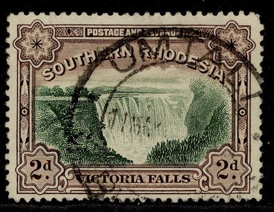 southern-rhodesia-gv-sg35-2d-green-chocolate-fine-used-cat-20