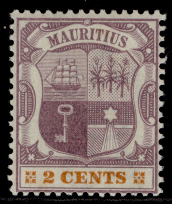mauritius-qv-sg128-2c-dull-purple-orange-lh-mint