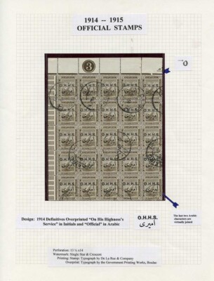 egypt-sgo83-1m-used-block-of-25-including-varieties-rare