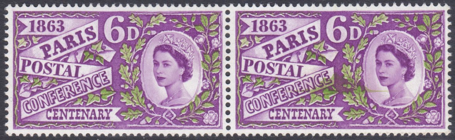 sg-636-1963-6d-paris-postal-conference-ink-smudge-left-of-queen-s-neck-u-m