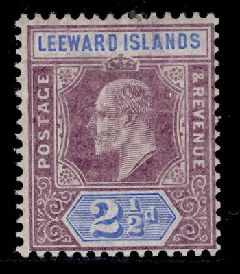 leeward-is-edvii-sg32-2d-dull-purple-ultramarine-nh-mint-cat-80-wmk-mult