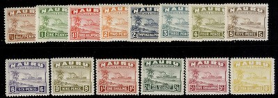 nauru-gv-sg26b-39b-1937-38-shiny-surface-paper-set-lh-mint-cat-225