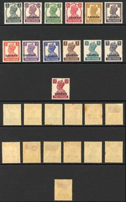 bahrain-sg38-50-1942-set-of-13-m-m-a-few-with-tone-spots