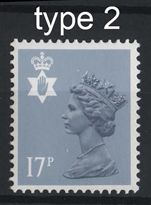 gb-1986-northern-ireland-17p-grey-type-ii-unmounted-mint-cat-140
