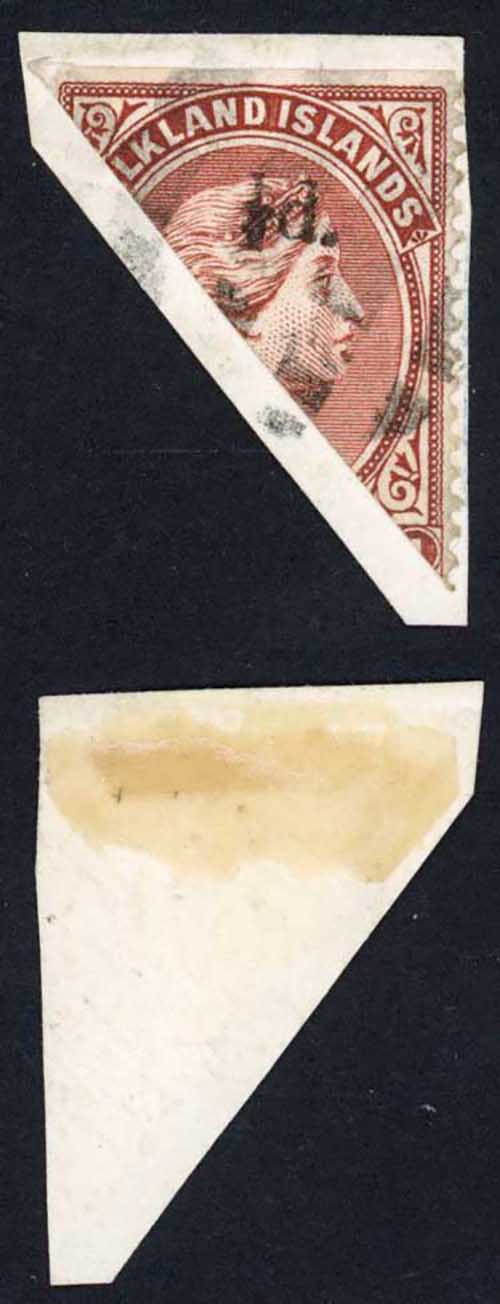 falkland-is-sg13-1-2d-on-half-of-a-1d-on-small-piece-cat-325