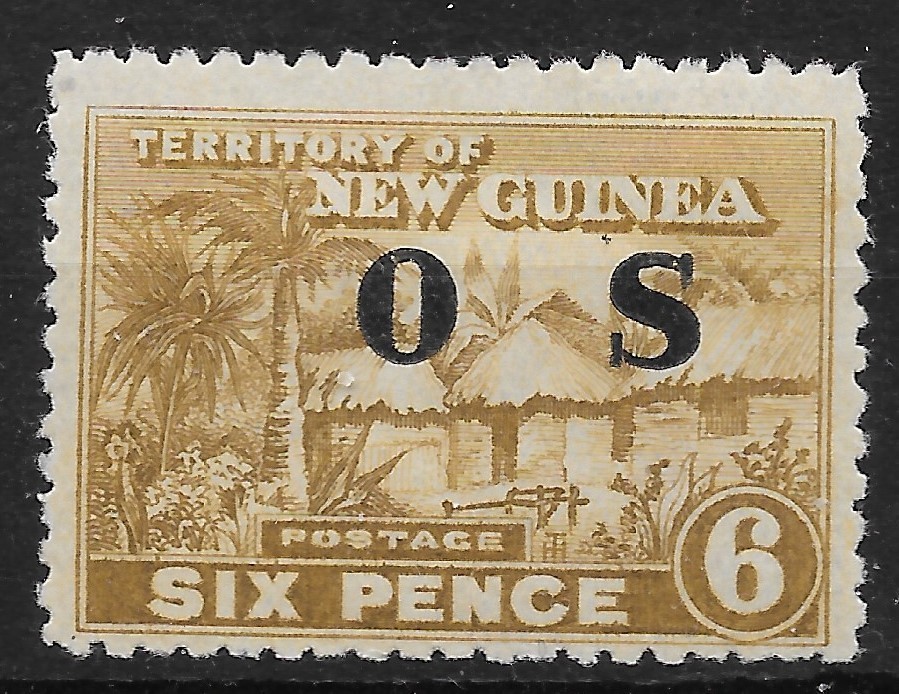 new-guinea-sgo27-1925-6d-bistre-official-mtd-mint