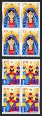 australia-sg3308-9-2009-christmas-set-blocks-of-4-u-m