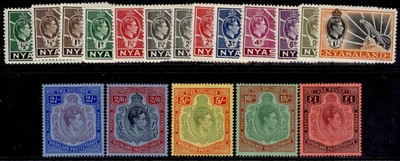 nyasaland-protectorate-gvi-sg130-143-1938-44-complete-set-nh-mint-cat-225