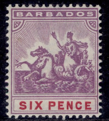 barbados-qv-sg111-6d-mauve-carmine-lh-mint-cat-18