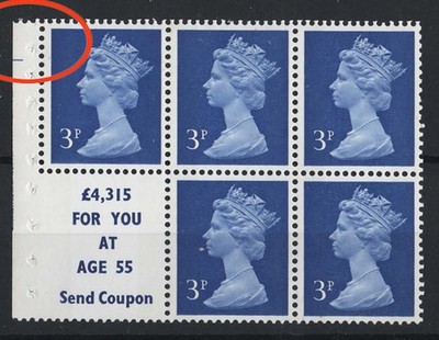 gb-1971-machin-3p-2b-fcp-pva-4315-cyl-b1-box-tips-booklet-pane-um-good-perfs