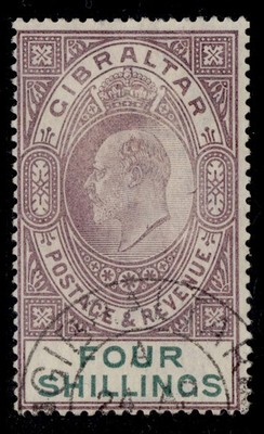 gibraltar-edvii-sg53-4s-dull-purple-green-fine-used-cat-250