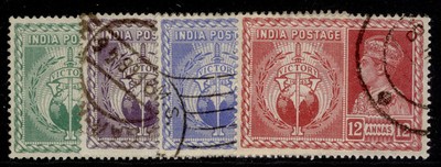india-gvi-sg278-281-1946-victory-set-fine-used