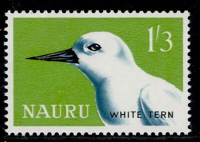 nauru-qeii-sg62-1s-3d-blue-black-yellow-green-nh-mint