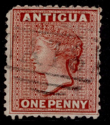 antigua-qv-sg13x-1d-lake-used-cat-17-wmk-reversed