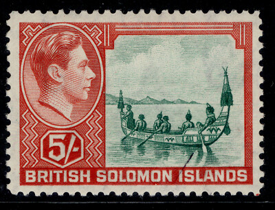 british-solomon-islands-gvi-sg71-5s-emerald-green-scarlet-lh-mint-cat-32