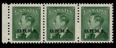 canada-gvi-sg-o172-1c-green-nh-mint-cat-18-horizontal-strip-x3