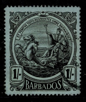barbados-gv-sg189-1s-black-green-fine-used-cat-12