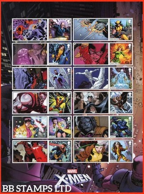 sg-ls149-2023-x-men-smiler-sheet-12-stamps-6x1st-6x2nd-16-02-23-ls149