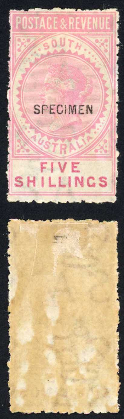 south-australia-sg196s-5-pink-perf-10-opt-specimen-m-m