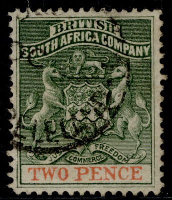 rhodesia-qv-sg20-2d-deep-dull-green-vermilion-fine-used-cds
