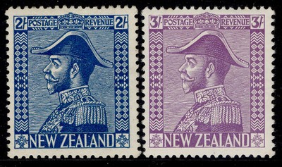 new-zealand-gv-sg469-470-2s-3s-m-mint-cat-225-cowan-thick-paper