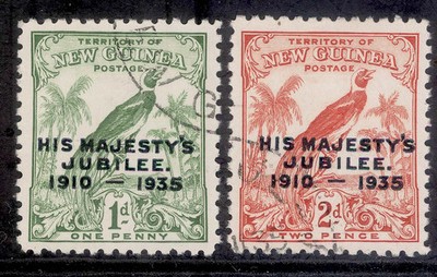 australia-new-guinea-gv-sg206-207-1935-silver-jubilee-set-fine-used